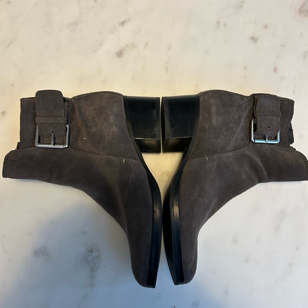 VIA SPIGA GREY SUEDE Women's Suede Ankle Boots